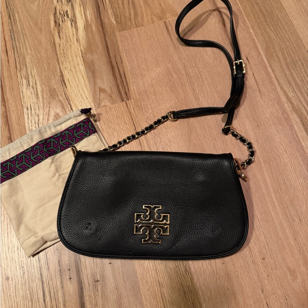 Black Leather Crossbody Bag